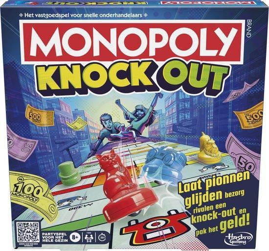 Monopoly Knockout Bordspel - Nederlandse Editie - Gezelschap, Hobby en Vrije tijd, Gezelschapsspellen | Bordspellen, Nieuw, Verzenden