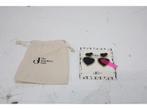 The Jewellery Club - Sanne heart earrings black - Oorbellen, Verzenden, Zo goed als nieuw