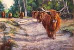Esther Visser Pastel Art - Original Pastel - Highland Cattle, Antiek en Kunst