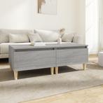 vidaXL Bijzettafels 2 st 50x46x35 cm bewerkt hout grijs, Huis en Inrichting, Tafels | Bijzettafels, Verzenden, Nieuw