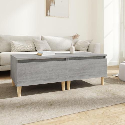 vidaXL Bijzettafels 2 st 50x46x35 cm bewerkt hout grijs, Huis en Inrichting, Tafels | Bijzettafels, Nieuw, Verzenden