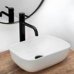 REA Mini opzetwastafel - Rechthoekig - Glans wit - 37 x 2..., Ophalen of Verzenden, Nieuw