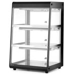 Warmhoudvitrine | Zwart | 50°C/70°C | Statisch | 3 Niveaus |, Verzenden, Nieuw in verpakking