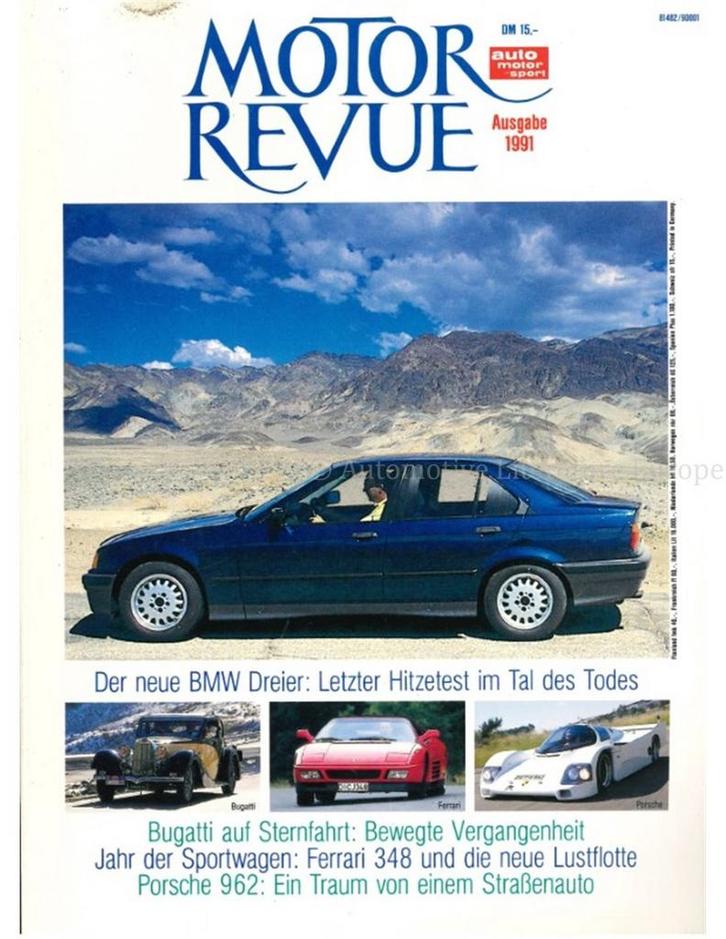 1991 MOTOR REVUE JAARBOEK DUITS, Boeken, Auto's | Folders en Tijdschriften