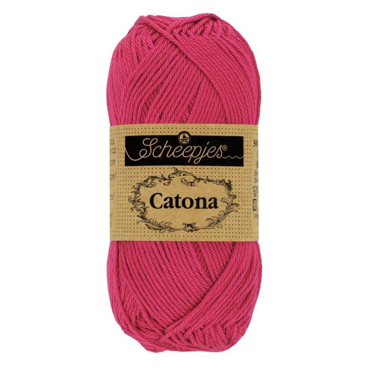 Scheepjes Catona - 10g - 413 Cherry, Hobby en Vrije tijd, Breien en Haken, Breien of Haken, Nieuw, Wol of Garen, Ophalen of Verzenden