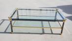 Salontafel - Glas, Messing, Metaal - Ontwerp Italiaans, Nieuw