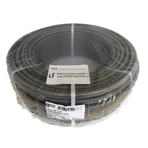 Donné kabel YMVK 3x2,5 mm2 ring 100m, Doe-het-zelf en Verbouw, Elektra en Kabels, Nieuw, Ophalen of Verzenden