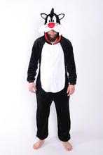 Onesie Sylvester Pak Kind Kostuum 146-152 Kat Kattenpak, Ophalen of Verzenden, Nieuw, 146 t/m 152
