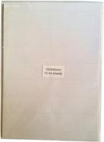 Inlegstroken voor magneetetiketten 100x40 mm (10 vel), Verzenden, Nieuw in verpakking