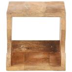 Wandfietsenrek 35x25x25 cm massief ruw mangohout (Overige), Verzenden, Nieuw