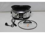 Crock Pot CR605 - Slowcooker - 5.7 liter - Zilver/Zwart, Witgoed en Apparatuur, Verzenden, Zo goed als nieuw
