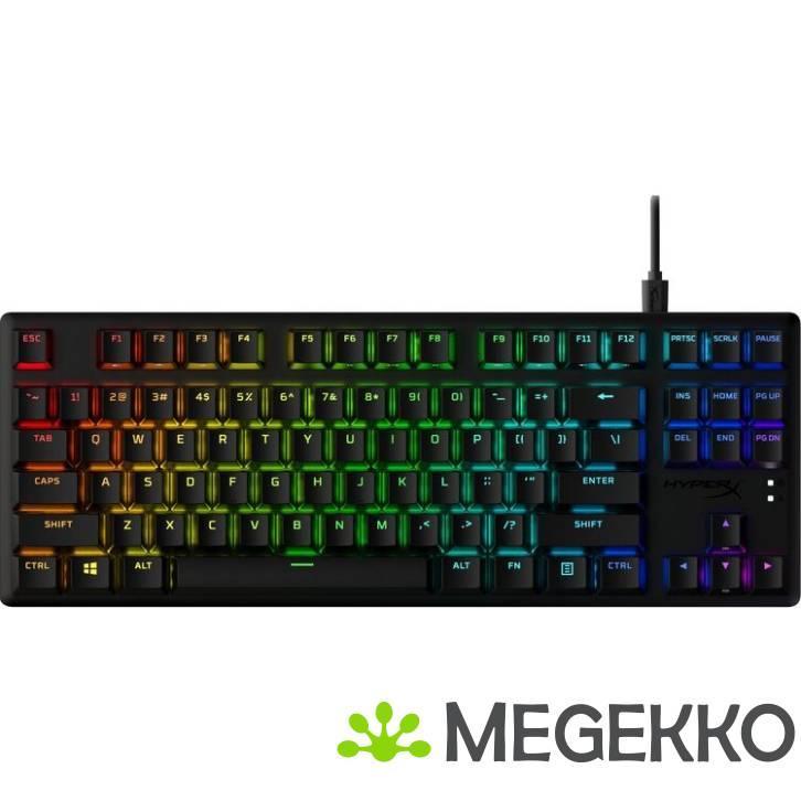 HyperX Alloy Origins Core PBT Zwart - HyperX Red, Computers en Software, Toetsenborden, Nieuw, Verzenden
