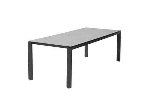 4 Seasons Outdoor Goa tafel met HPL blad light grey 160 x 95, Tuin en Terras, Tuinsets en Loungesets, Ophalen of Verzenden