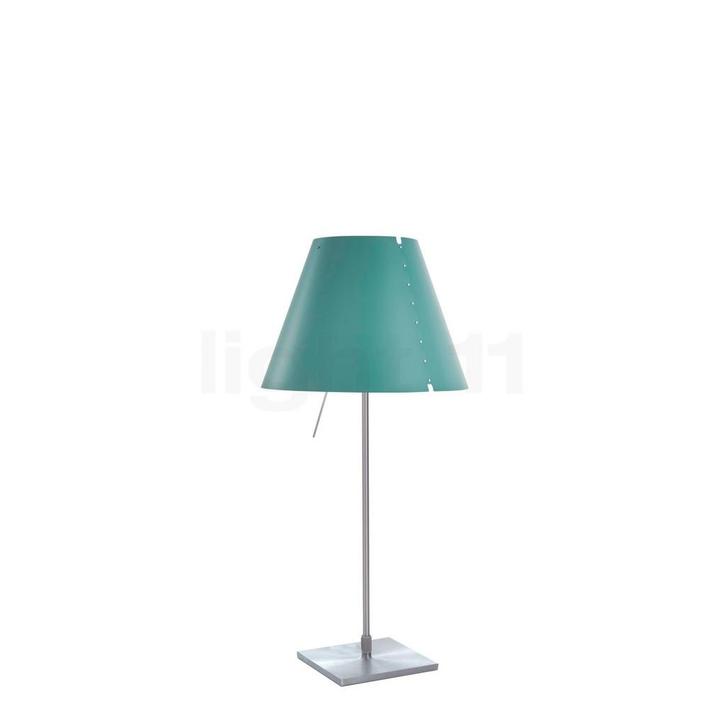 Luceplan Costanzina Tafellamp, aluminium/turquoise, Huis en Inrichting, Lampen | Tafellampen, Nieuw, Verzenden