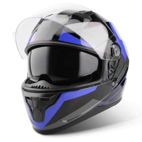 VINZ Becket - Blauw (Pinlock voorbereid), Motoren, Kleding | Motorhelmen, XS, Integraalhelm, Verzenden