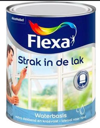 Flexa Strak in de Lak Buitenlak Hoogglans - Zandbeige - 0..., Doe-het-zelf en Verbouw, Verf, Beits en Lak, Lak, Beige, Nieuw, Minder dan 5 liter