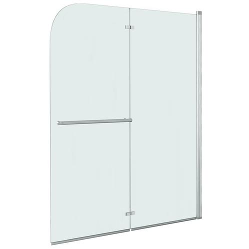 vidaXL Douchewand inklapbaar 2 panelen 120x140 cm ESG, Doe-het-zelf en Verbouw, Sanitair, Nieuw, Verzenden