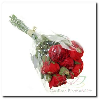 Ranonkels ROOD Bundel Zijde Ranonkel Zijde, Huis en Inrichting, Woonaccessoires | Kunstplanten en Kunstbloemen, Nieuw, Ophalen of Verzenden