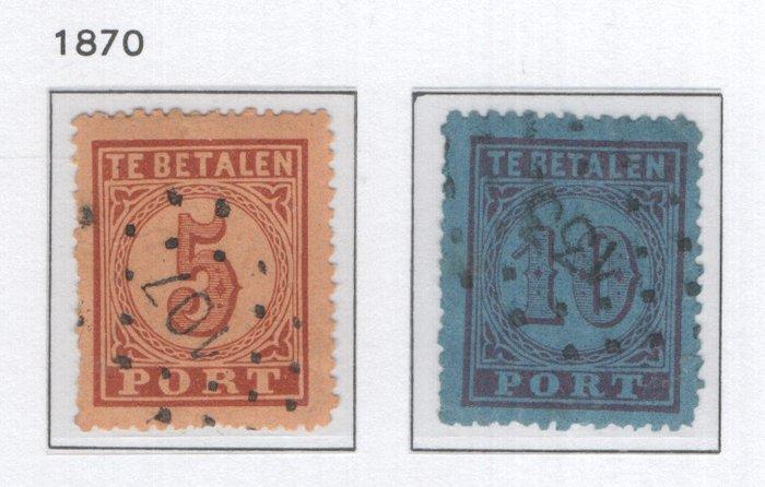 Nederland 1870/1958 - Complete verzameling portzegels - met, Postzegels en Munten, Postzegels | Nederland
