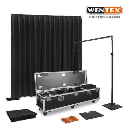 WENTEX® Pipe en Drape set - 21 meter systeem + gordijnen in, Muziek en Instrumenten, Licht en Laser, Verzenden
