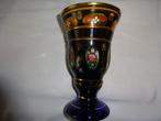 Pot - Glas - Biedermeier voetbeker, Antiek en Kunst, Antiek | Glas en Kristal