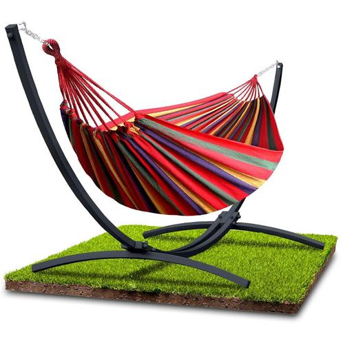 Moderne hangmat met standaard - Weerbestendig staal - Roo..., Tuin en Terras, Hangmatten, Nieuw, Ophalen of Verzenden