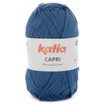 Katia Capri - 82155 medium blauw - Katoen Garen, Hobby en Vrije tijd, Breien en Haken, Ophalen of Verzenden, Nieuw