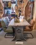 industriële eettafel stoere robuuste unieke vergadertafel