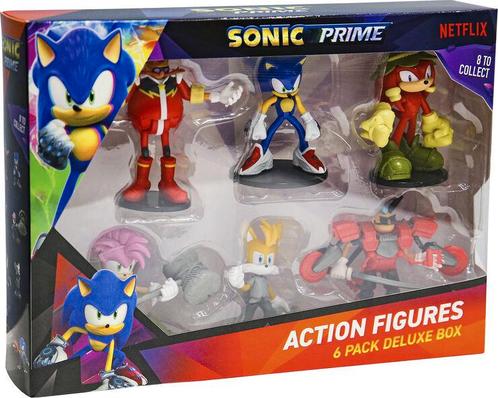 PMI Sonic Prime Collectible Figures Deluxe Box-6-Pack, Verzamelen, Poppetjes en Figuurtjes, Nieuw, Ophalen of Verzenden