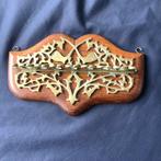 Pijpenkast (8) - hout brons/messing klei - Pijpenrek met