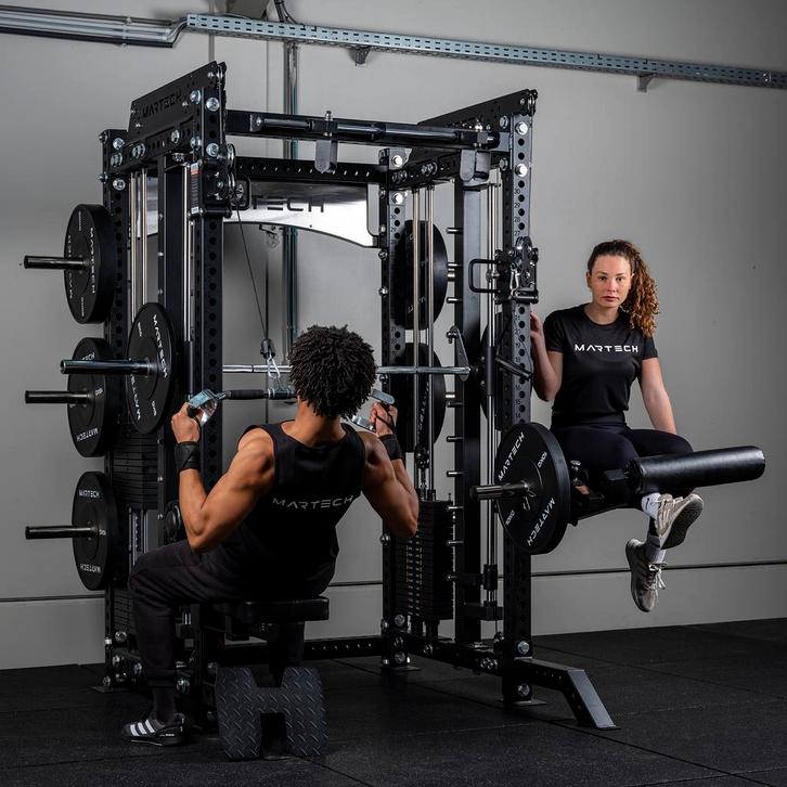 Martech M8 5in1rack set: squat rack, smith, cable station,.., Sport en Fitness, Fitnessmaterialen, Nieuw, Armen, Benen, Borst