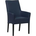 Leren eetkamerstoel Just met armleuning - Toledo Kobalt, Huis en Inrichting, Stoelen, Overige kleuren, Bohemian, Eigentijds, Klassiek, Retro, Romantisch, Scandinavisch