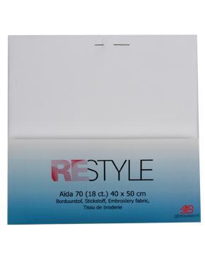 Borduurstof Aïda Wit 70 (18 ct) 40x50 cm, Hobby en Vrije tijd, Stoffen en Lappen, Wit, Nieuw