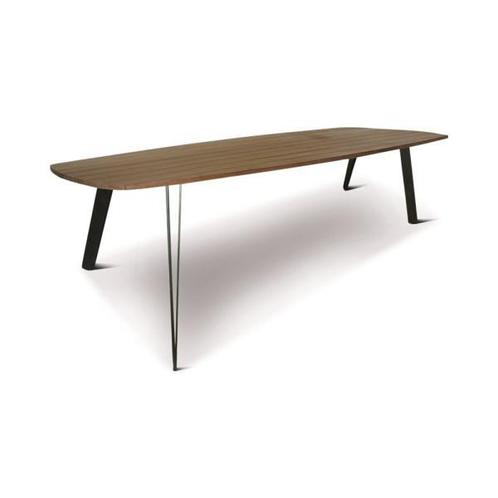 Tuintafel Qatar | 300 cm | teak naturel | split tafelvoet .., Tuin en Terras, Overige Tuin en Terras, Nieuw, Verzenden