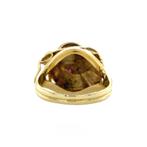 Gouden ring met robijn en zirkonia 14 krt, Sieraden, Tassen en Uiterlijk, Ringen, Ophalen of Verzenden, Nieuw
