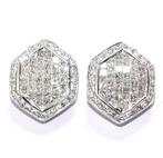 Oorbellen - 14 karaat Witgoud - 2.20ct. tw. Diamant, Nieuw