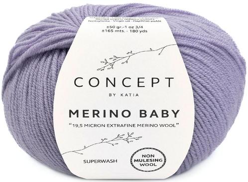 Katia Concept Merino Baby - 158 lavendel - Wol Garen, Hobby en Vrije tijd, Breien en Haken, Ophalen of Verzenden