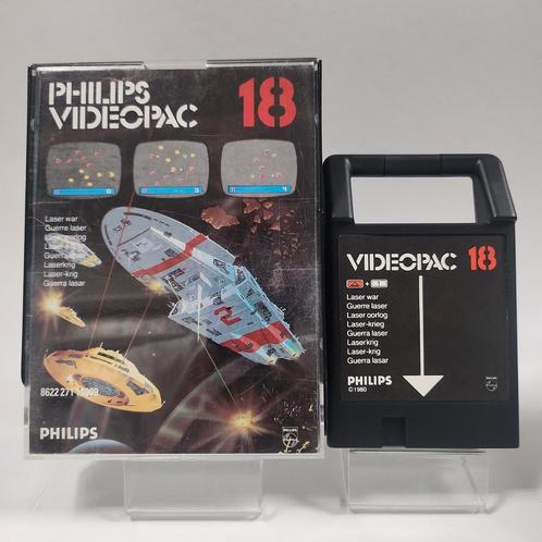 Philips Videopac 18 Laser War Boxed, Computers en Software, Vintage Computers, Ophalen of Verzenden