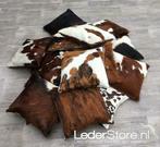 Lederstore.nl | Koeienhuid kussens en dierenhuid sierkussens, Huis en Inrichting, Nieuw, Ophalen of Verzenden, Vierkant, Overige kleuren