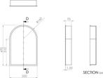 Inbouwnis Looox BoX Arc 32x7x47 cm Mat Wit, Ophalen of Verzenden, Nieuw