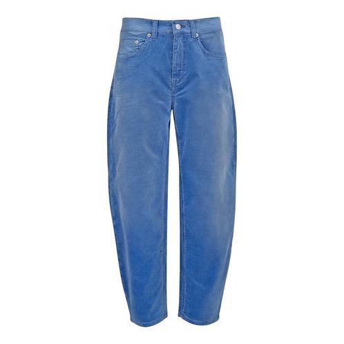 MAC • blauwe fluwelen broek Ava Banana • 36, Kleding | Dames, Broeken en Pantalons, Blauw, Nieuw, Maat 36 (S), Verzenden
