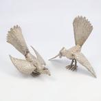 D.J. Aubert - Pronkende vogels - Miniatuur figuur (2) - .835, Antiek en Kunst