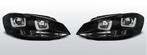 Koplampen U-Type Real DRL | Volkswagen Golf 7 2011-2012 | zw, Auto-onderdelen, Verlichting, Verzenden, Nieuw, Volkswagen