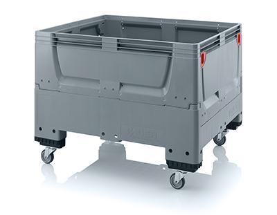 Palletbox inklapbaar met 4 wielen 120x100x93cm, Zakelijke goederen, Kantoor en Winkelinrichting | Magazijn, Stelling en Opslag