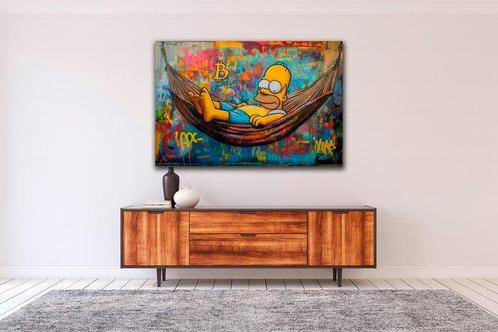 X-Art - Homer Bitcoin Pop Art, Antiek en Kunst, Kunst | Schilderijen | Modern