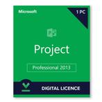 Microsoft Project 2013 Professional (PC) Directe Levering, Nieuw