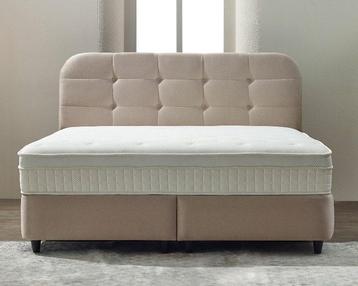 Outlet Opberg boxspring Rondo 160x200 beige beschikbaar voor biedingen
