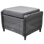 Ibiza premium voetenbank 64x52xH43 cm antraciet, Ophalen of Verzenden, Nieuw