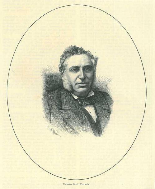 Portrait of Abraham Carel Wertheim, Antiek en Kunst, Kunst | Etsen en Gravures