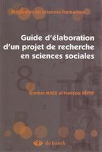 Guide delaboration dun project de recherche en 9782804160432, Boeken, Zo goed als nieuw